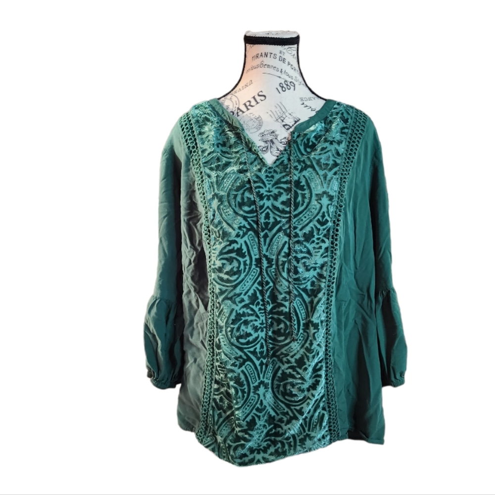 Women’s St. John’s Bay Green Long Sleeve Size 2X-Large